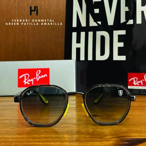 FERRARI GUNMETAL GREEN PATILLA AMARILLA